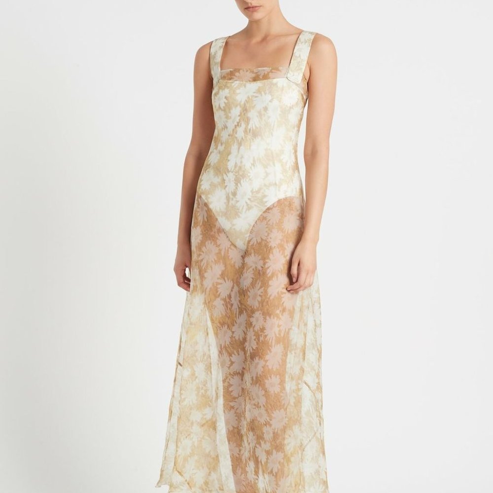 ISO SIR The Label Women's Anais Floral Silk Organza Dress - Picture 9 of 16